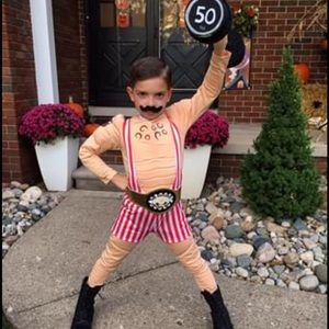 Halloween Strong Man Circus Costume